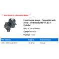 thumbnail image 2 of Front Engine Mount - Compatible with 2016 - 2018 Honda HR-V 1.8L 4-Cylinder 2017, 2 of 2