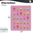 thumbnail image 4 of Stupell Industries Contemporary Ice Cream Candies on Pink Canvas Art, 24 x 30, by LISH Creative, 4 of 8