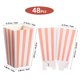 thumbnail image 2 of unbranded 48Ud Caja Para Palomitas De Papel Color Rosa Con A Rayas Para Fiesta Y Snacks, 2 of 8