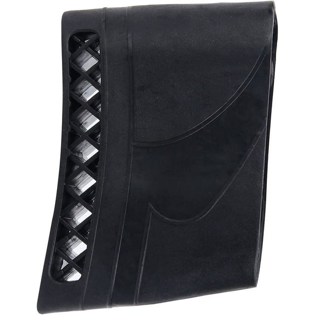 Accesorio De Culata De Manga De Almohadilla De Retroceso De Amortiguador De Goma Para Escopeta De Rifle 12.5x3x8cm - Negro