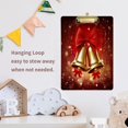 thumbnail image 6 of Acrylic Clipboards with Low Profile Clip, A4 Standard Size 9" x 12.5" File Holder for Writing Drawing, Clip Boards for Doctors Offices, Christmas Bells Gifts, 6 of 7