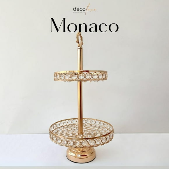 MONACO Set de 2 niveles, base para postres, soporte para postres