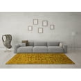 thumbnail image 3 of Ahgly Company Machine Washable Indoor Rectangle Oriental Yellow Industrial Area Rugs, 5' x 8', 3 of 4