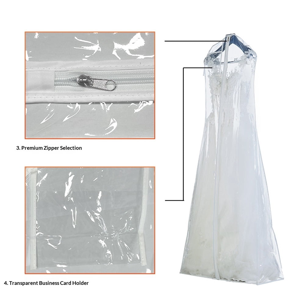 Wide Gusset Dress Bags for Gowns, Long Evening Dresses & Prom Dresses for Women, Bride, Bridesmaid, Wedding Dress Bag, Dress Garment Bag Women,
