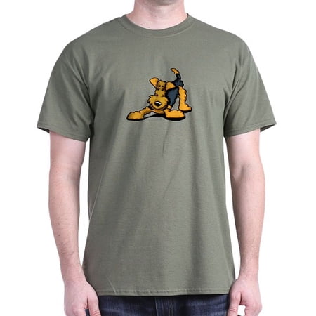 CafePress - Airedale At Play Dark T Shirt - Men s Classic Cotton T-Shirts
