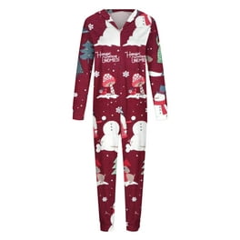 Snowflake Family Pajamas Set Christmas Pjs Long Sleeve Holiday