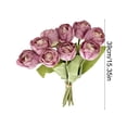 thumbnail image 3 of Ramo de flores de tulipán artificial 9 piezas – Tulipanes falsos Real Touch para decoración del hogar, centros de mesa de boda, arreglos de jarrones de mesa, decoraciones para salón y comedor, 3 of 7