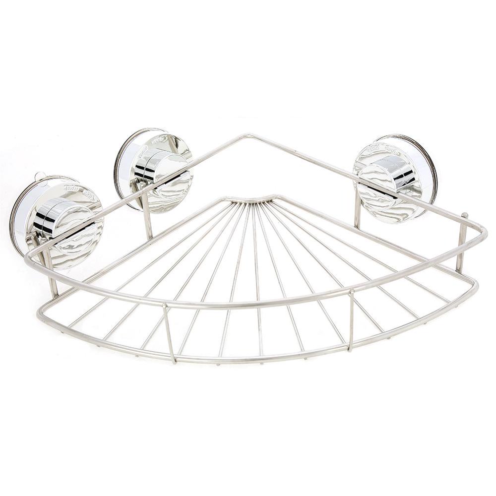 Greensen Shower Corner Storage Shelf,Shower Corner Basket,Stainless Steel Bathroom Wall Mounted