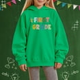 thumbnail image 2 of Chenglor Back To School Hoodies for Girls 10-12 Girls Sweatshirts Back To School Hoodie for Girls 10-12 6 Year Old Girl Clothes Children's Fashion Clothes (1-2 Years Green), 2 of 4