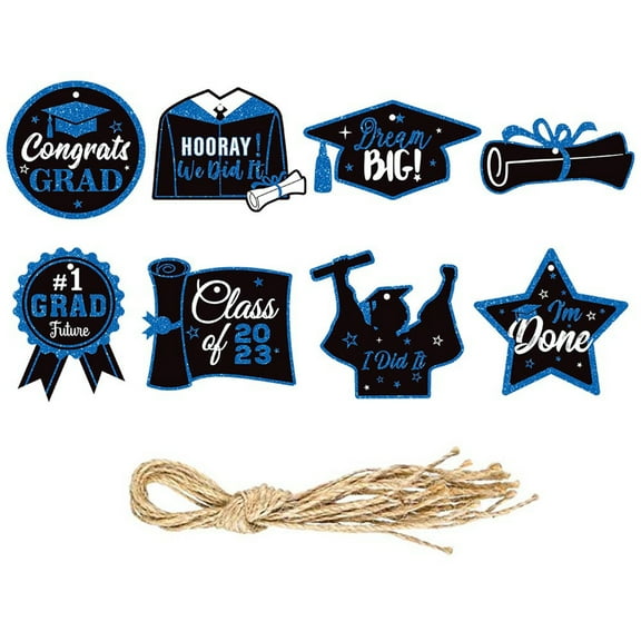 Graduation Season Pendant Blue - Graduation Decorations Pre Assembled Hanging Swirls 2023 Grad Banner Graduation Party Decorations Class of 2023 for Classroom Home Party(1X Ornament)