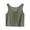 Army Green2, variant on ameIAEA Womens Crewneck Sleeveless Tops Summer Casual Ruffle Shirts Solid Color Basic Tank Tops