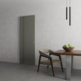 thumbnail image 5 of Hidden Barn | Basic 0111 Dove Grey | Wood Veneer Doors | Magic Concealed Sliding Set | 42" x 84", 5 of 5