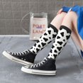 thumbnail image 7 of Cow Spots Print Knee High Socks for Women Long Leg Warmers Socks, 7 of 7