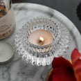 thumbnail image 4 of Pebbuoy Double-sided Glass Candle Holder Clear Taper Pillar Tealight Candle Candleholder Candlestick Wedding Party Table Centerpiece Decoration, 4 of 6