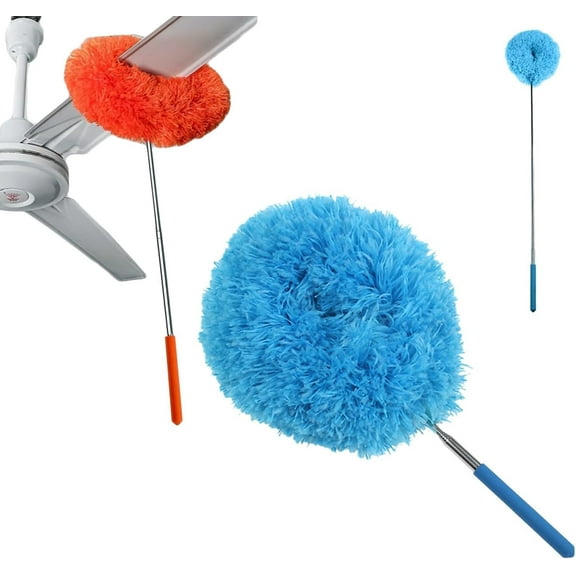 Ceiling Fan & Household Dust Buster, 2026 New Extendable Ceiling Fan Cleaner Duster with Telescopic Pole from 11.8to31.49 Inches for Cleaning Ceiling-Fan Blades Door Window Top Furniture
