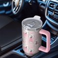 thumbnail image 6 of OBREWU Doodle Poodle Image Tumbler with Handle and Lid,Doodle Poodle Image 40oz Double Wall Vacuum Insulated Tumbler,Cups Gift for Women and Men, 6 of 7