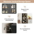 thumbnail image 7 of Tribesigns 71" Tall Storage Cabinet with Doors, Kitchen Pantry Cabinet with Adjustable Shelves, Black, 7 of 7