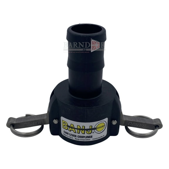 Barndoor Ag Banjo 150C Polypropylene Cam & Groove Fitting, 1-1/2" Female Coupler x Hose Shank