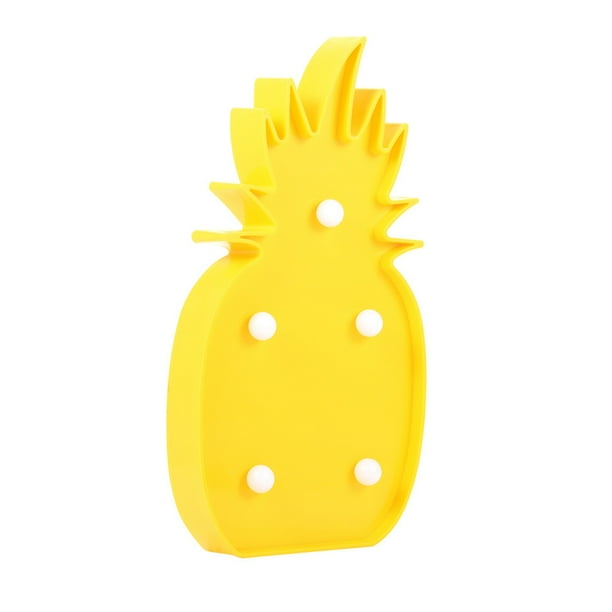 GOOHOCHY LED Luz de noche Lámpara de mesa romántica para la decoración de la habitación de los niños - Piña amarilla