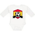 thumbnail image 3 of Inktastic Soccer Spain Flag Banner Boys or Girls Long Sleeve Baby Bodysuit, 3 of 5