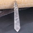 thumbnail image 1 of Pendentifs Long Prisme Hexagonal Point de Guérison Opale Collier Hommes Femmes Bijoux, 1 of 6