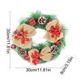 thumbnail image 3 of Christmas Wreath Simulation Wreath Hanging Window Props On The Door Background Christmas Tree Accessories Home Decor Holiday Decorations Christmas Decor, 3 of 6