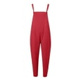 thumbnail image 3 of Women Loose Jumpsuit Overalls Casual Playsuit Polyester Daily Party, 3 of 4