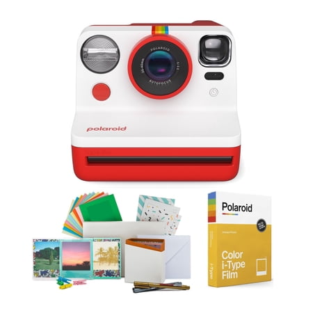 Polaroid NOW Instant Camera Generation 2 (Red) w/Film Kit & Color Instant Film