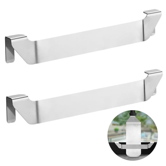 Soporte para Espátula de Plancha de Acero Inoxidable, Estante para Herramientas de Parrilla de 2 Pzas, Accesorios de Plancha para Utensilios de Asar, Soporte para Herramientas de Plancha para Acampar Al Aire Libre, Barbacoa, Picnic