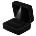 thumbnail image 1 of GBYAN Caja de Anillo de Terciopelo con Caja de Regalo de exhibición de joyería con luz LED para Propuesta, Compromiso, Boda, 1 of 5