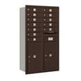 thumbnail image 3 of Salsbury Industries Recessed Private 12 Door Front Load or Rear Load 4C Horizontal Mail Center with 2 Parcel Lockers, 3 of 4
