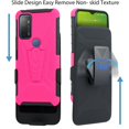 thumbnail image 4 of for Cricket Dream 5G AT&T Radiant Max 5G (NOT FIT AT&T Radiant Max) Case Heavy Duty Shock Absorption Kickstand Armor Case with Belt Swivel Clip Holster Cover with Tempered Glass, 4 of 4