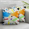 thumbnail image 3 of GOSMITH  Decorative Pillow Covers, Cushion Covers for Farmhouse Home Decor, Modern Abstract Art Colored Splashes of Ink, 3 of 5