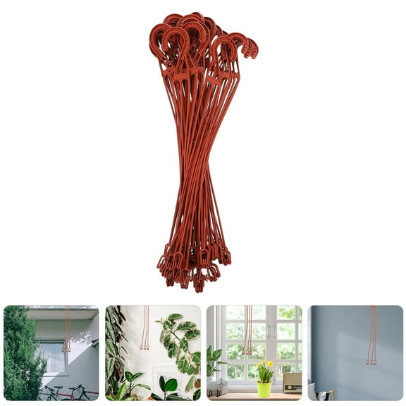 FOLOYORI Flowerpot Hanger Red 30Pack Plastic For Indoor Plant Decorations