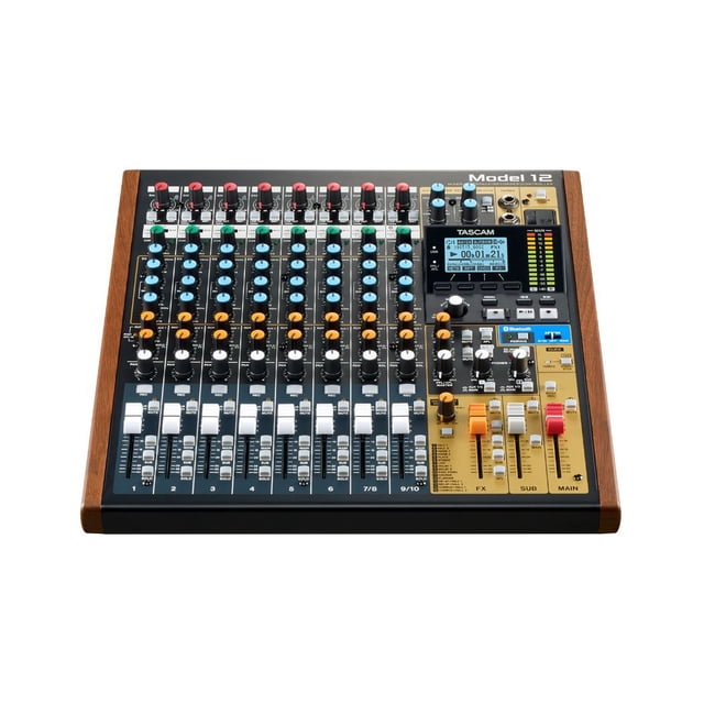 Mezcladora Pasiva MODEL 12 Bluetooth USB 10 Ch MIDI TASCAM Las características incluyen la grabadora multipista de TASCAM