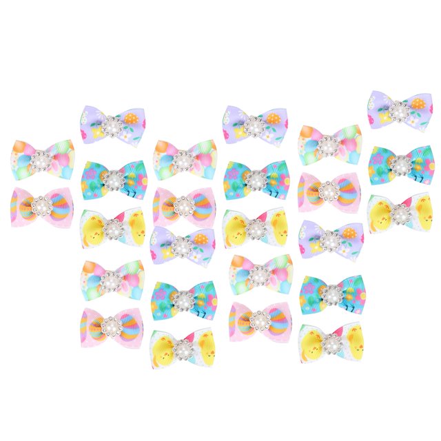 25 lazos pequeños para el pelo de perro, cachorro, gato, accesorios de aseo