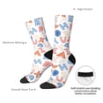 thumbnail image 4 of Cauagu Scandinavian Alphabet Print Crew Socks for Women and Men,Adult Athletic Running Socks 1-Pair Sports Socks Work Gear Socks with Moisture Wicking, 4 of 6