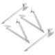 thumbnail image 5 of 4 bisagras plegables de soporte para tapas de armarios y escritorios. Bisagras de soporte para armarios de alta resistencia. Bisagras de hierro para puertas de armarios., 5 of 7