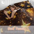 thumbnail image 4 of Gorgeous Star Bedding Duvet Cover Set Queen Size 4 Pieces Starry Sky Dream Fantasy Soft Twill Plush Quilt Cover, Include 1 Duvet Cover 1 Flat Sheet And 2 Pillow, 4 of 7