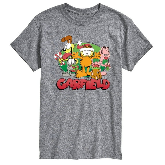 Garfield - Christmas Group - Men's Short Sleeve Graphic T-Shirt