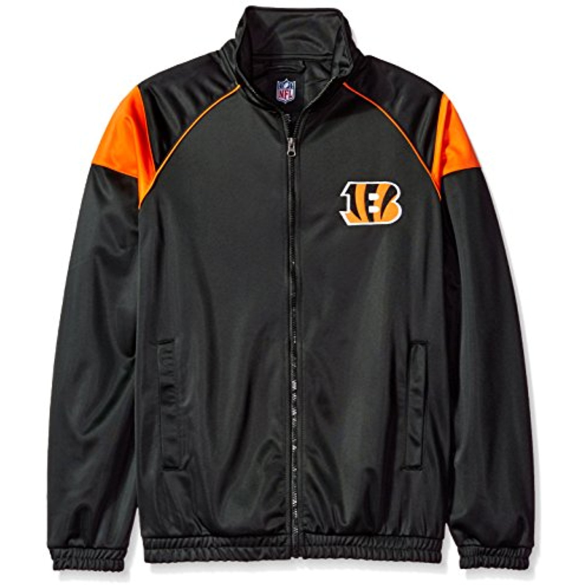 NFL Cincinnati Bengals Men's G-III Sports Dash Track Jacket, Black, Large by