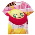 thumbnail image 1 of T-shirts Mode Garçons Filles Enfants Impression Dessin Animé Fête des Ufs Manches Courtes, 1 of 2