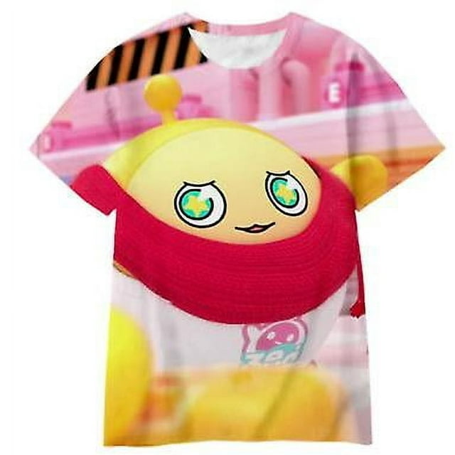 T-shirts Mode Garçons Filles Enfants Impression Dessin Animé Fête des Ufs Manches Courtes