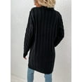 thumbnail image 4 of Ecetana Long Sleeve Cable Knit Cardigan Sweater (Women's), 4 of 6