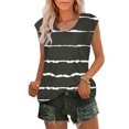 thumbnail image 2 of GERsome Women's Cap Sleeve Tank Tops U Neck Spring Summer T-Shirt Casual Workout Tee Shirts Beach Vacation S-3XL, 2 of 5