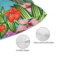 thumbnail image 3 of Naloa Tropical Jungle Flamingo Pillow Covers, Throw Pillow Case Cushion Covers,Cushion for Bedroom,Couch,Home-16"x24", 3 of 6