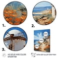 thumbnail image 3 of Designart "Coastline with Spanish Windmills II" Cityscapes Floater Framed Canvas Art Print, 3 of 7