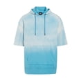 thumbnail image 3 of Epic Studio Men's & Big Men's Ombre Dip Dye French Terry Short Sleeve Hoodie Sweatshirt, Sizes S-4XL, 3 of 7
