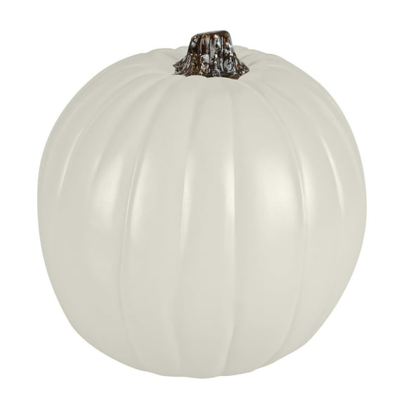 9”; Cream Craft Pumpkin by Ashland®, Halloween Decorations