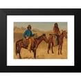 thumbnail image 2 of Albert Bierstadt 24x18 Black Modern Framed Museum Art Print Titled - Trapper and Indian Guide on Horseback, 2 of 5